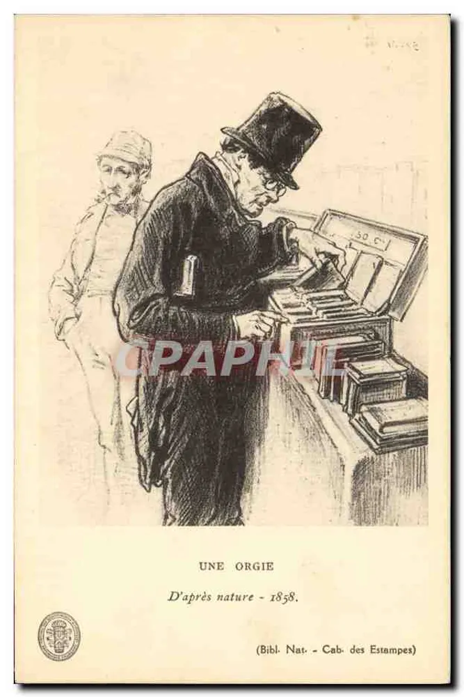 Uma Orgia — D'après nature - 1858 — Bibliothèque nationale, Cabinet des Estampes - Frente
