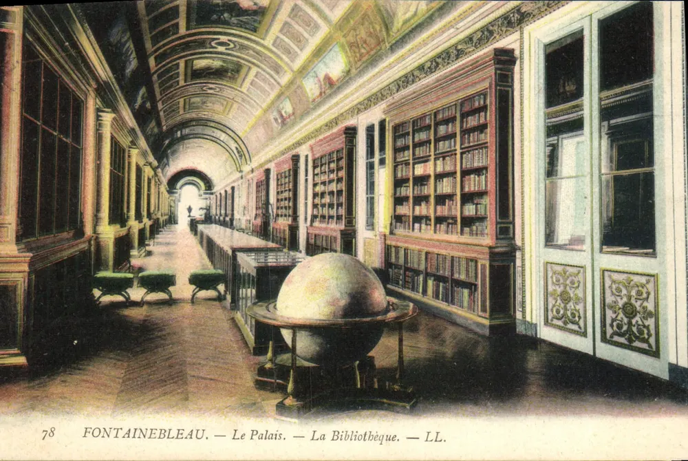 Fontainebleau — El Palacio — La Biblioteca — LL. — N°78 - Anverso