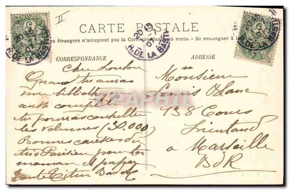 Fontainebleau — El Palacio — La Biblioteca — LL. — N°78 - Reverso