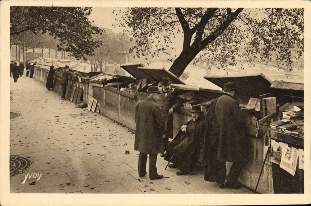 Bücherhändler am Quai Malaquais — Paris — Kunstausgabe YVON - Vorderseite