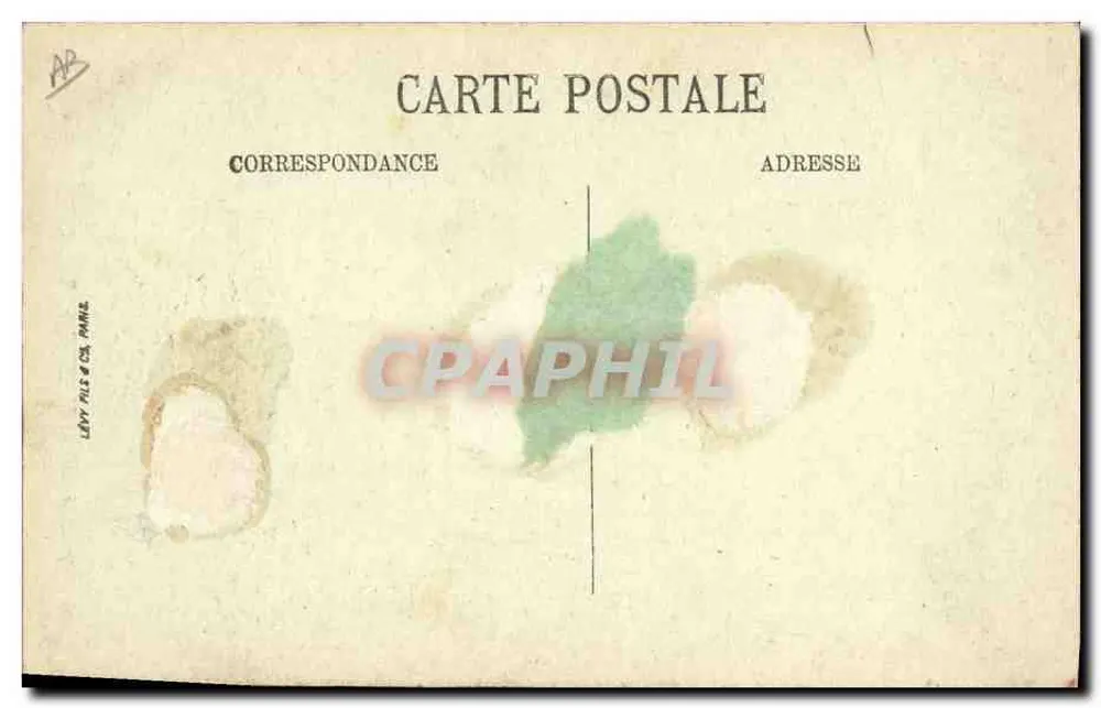 Homem breton carregando um porco — Série 'Costumes e Tipos Bretões' — Les Deux Amis — LL. - Verso