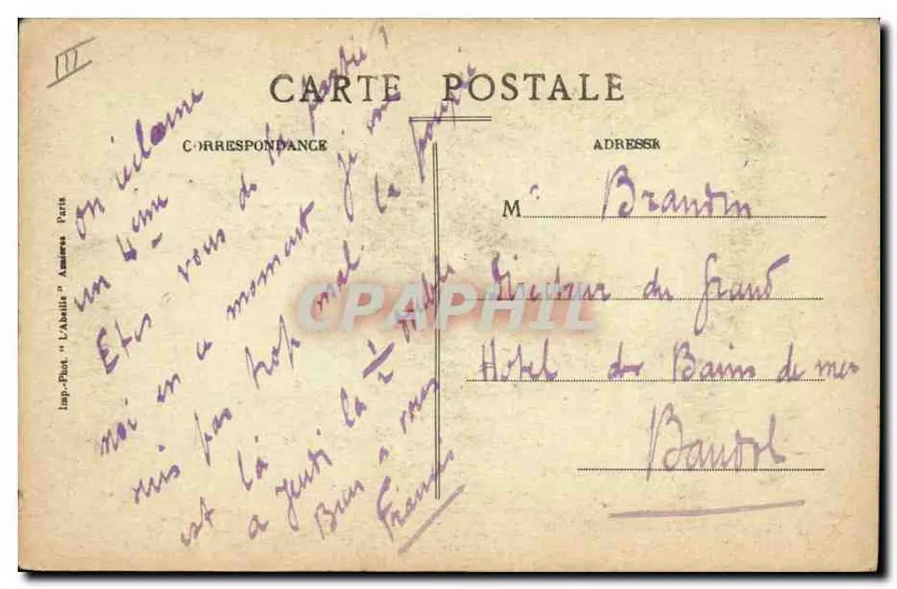 Pigés à l'Abelle - Asnières — Textos e modelos depositados - Verso