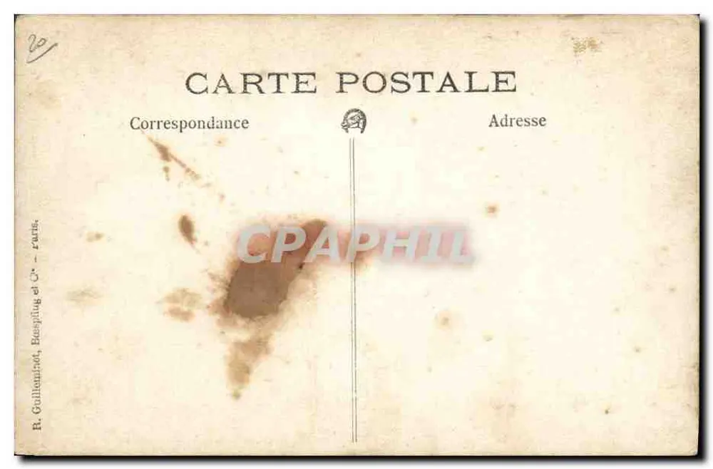 Sportmannschaft — 63E T.O. — R. Guilleminat, Bessyling et Cie - Paris - Rückseite