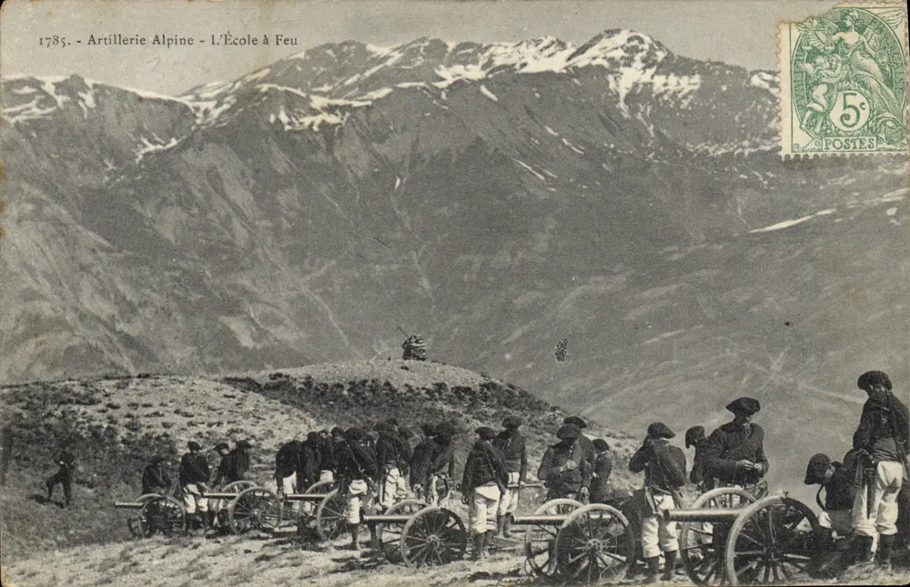 Alpine Artillerie - L'École à Feu — 1785, Verlag nicht sichtbar - Vorderseite