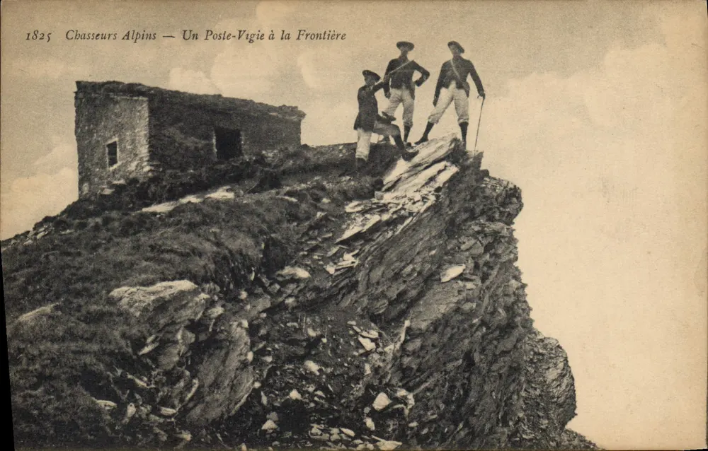 Alpine Jäger — Ein Wachturm an der Grenze — E. Reynaud, Chambéry - Vorderseite