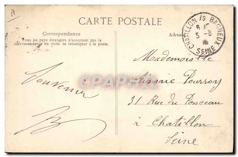 Le Havre — Das "Masséna" Schlachtschiff — E.D. n°258 - Rückseite