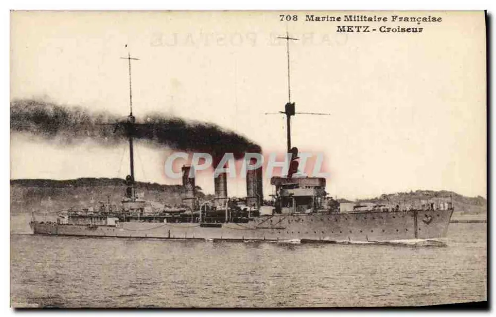 METZ - Cruiser — Marinha Militar Francesa — n°708 - Frente