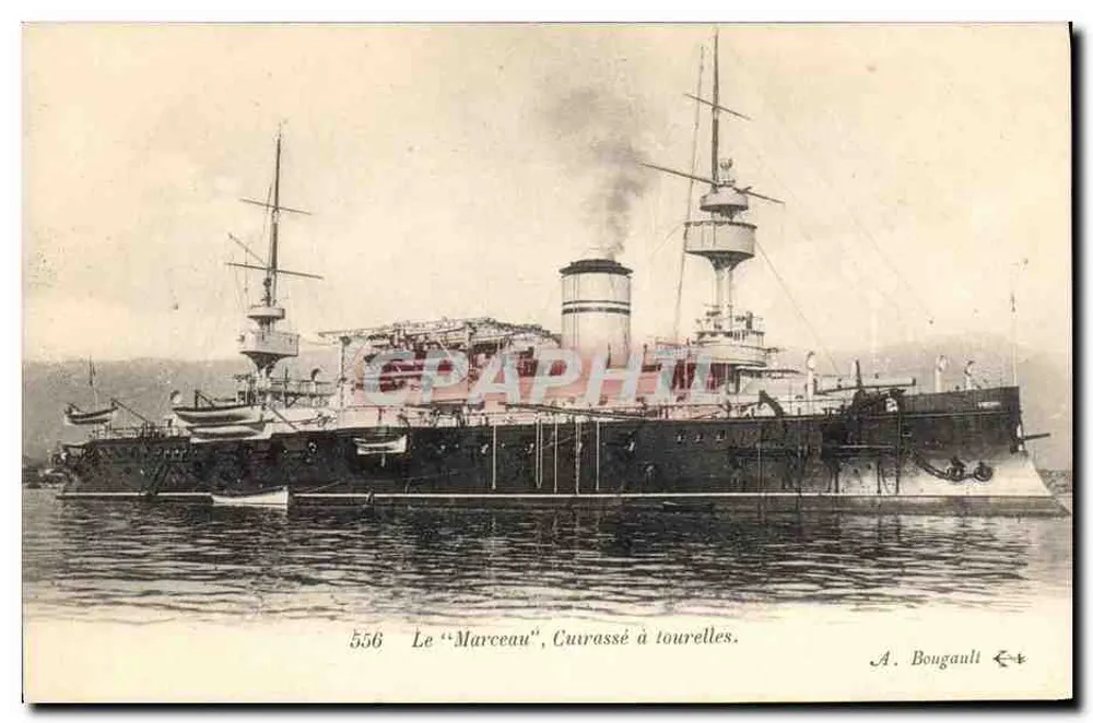 El "Marceau", Acorazado con torreta — A. Bougault, n° 556 - Anverso