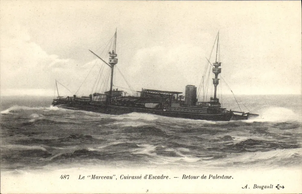 Der "Marceau", Schlachtkreuzer — Rückkehr aus Palästina — A. Bougault - Vorderseite