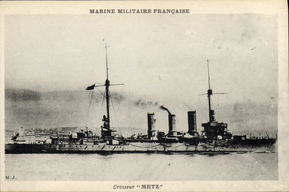 Cruzeiro "METZ" — Marinha Militar Francesa — M.J. - Frente