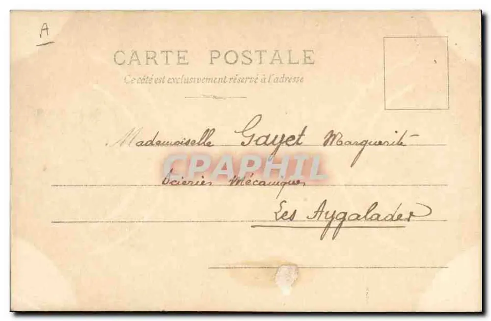 Junge Frau mit Blumen — Art Nouveau-Porträt — Verlag Rustlinger, Paris, Serie 811/1 - Rückseite