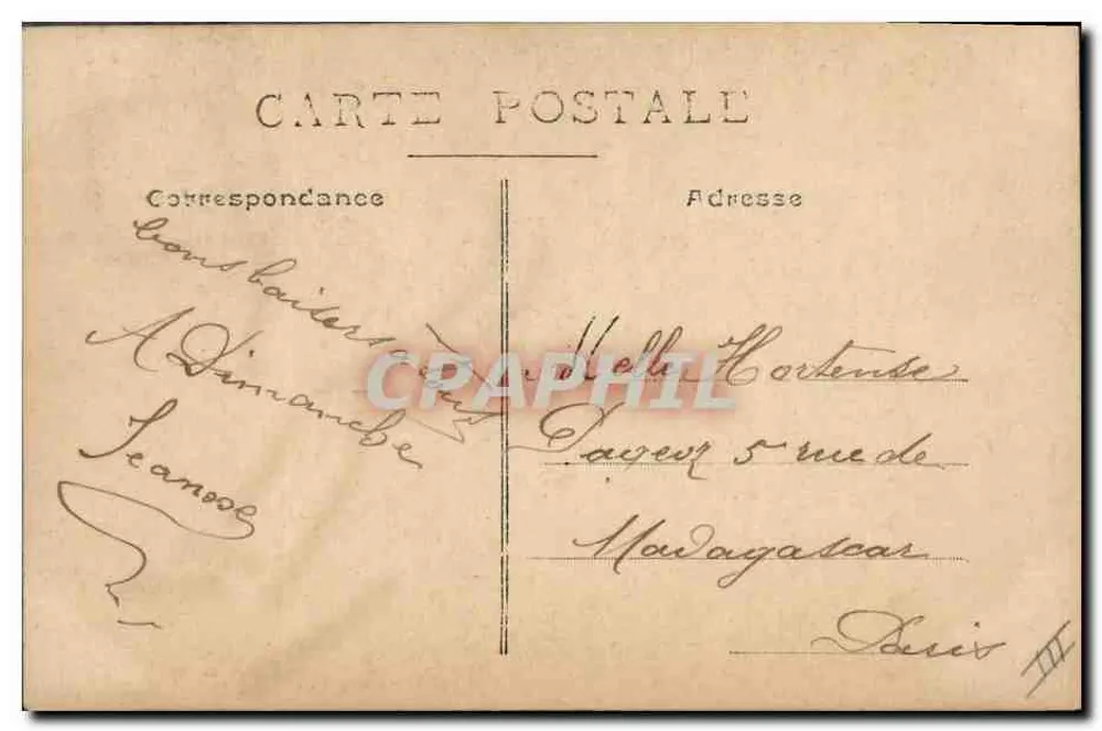 Frau Toutain — Vaudeville — Serie 101/4 - Rückseite