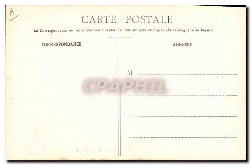 AUX SABLES-D'OLONNE — Um marinheiro e uma jovem mulher em traje local — Coleção G. I. D. de Naute - Verso