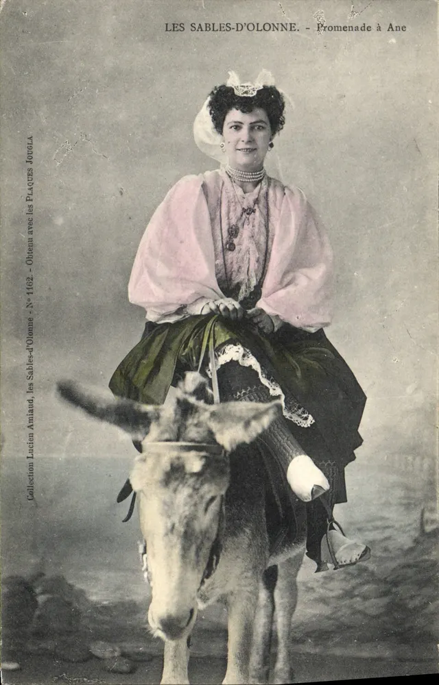 Les Sables-d'Olonne — Caminhada a cavalo — Lucien Amiaud, N° 1463 - Frente