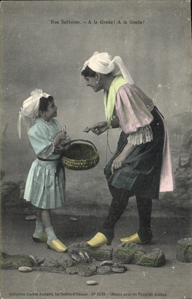 Unsere Sablaises — A la Grode ! A la Grode ! — Sammlung Lucien Amiaud, Les Sables-d'Olonne - Nr. 1173 - Vorderseite