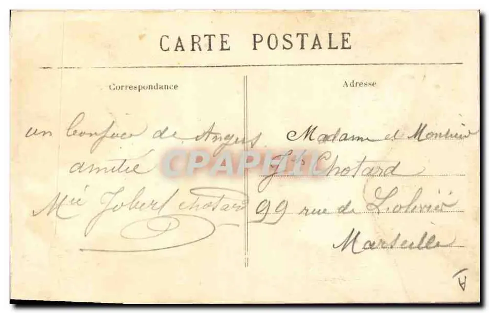 Angers — Das Kopftuch und die Tracht der Ponts-de-Cé — L. V., phot. - Rückseite