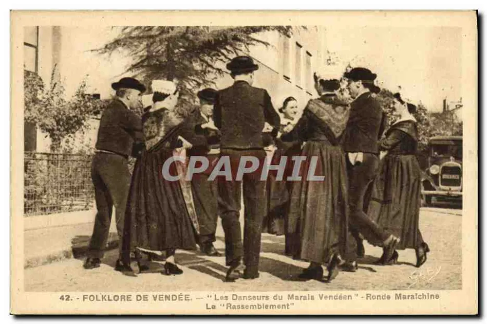 Folklore da Vendée — Os Dançarinos do Marais Vendéen — Ronde Maraîchine - Frente