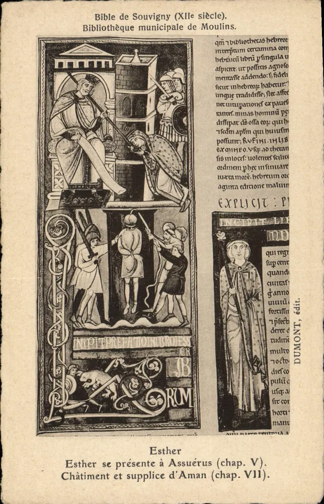 Bibel von Souvigny (12. Jahrhundert) — Stadtbibliothek von Moulins — Verlag Dumont, Nummer VII - Vorderseite