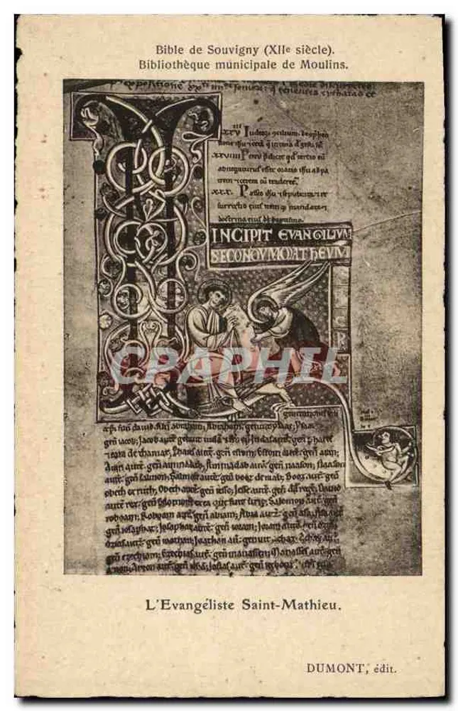 Bibel von Souvigny (12. Jahrhundert) — Stadtbibliothek Moulins — Dumont, Verlag - Vorderseite