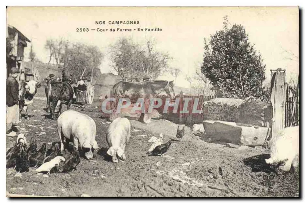 Hof einer Farm — In der Familie — NOS CAMPAGNES 2503 - Vorderseite