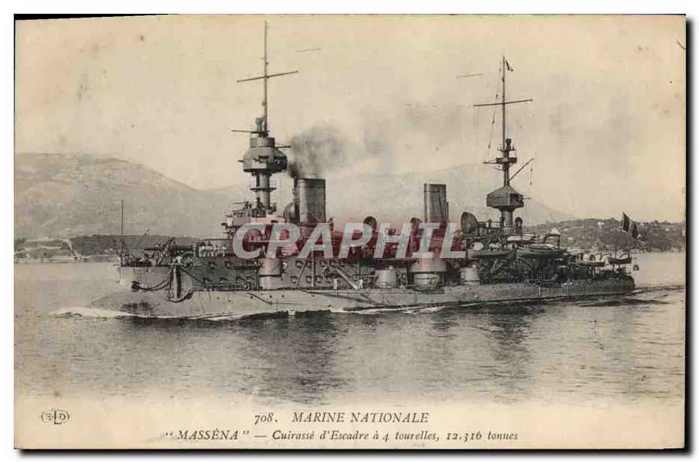 Kreuzer 'Masséna' — Marine nationale — Verlag S.D. Nr. 708 - Vorderseite