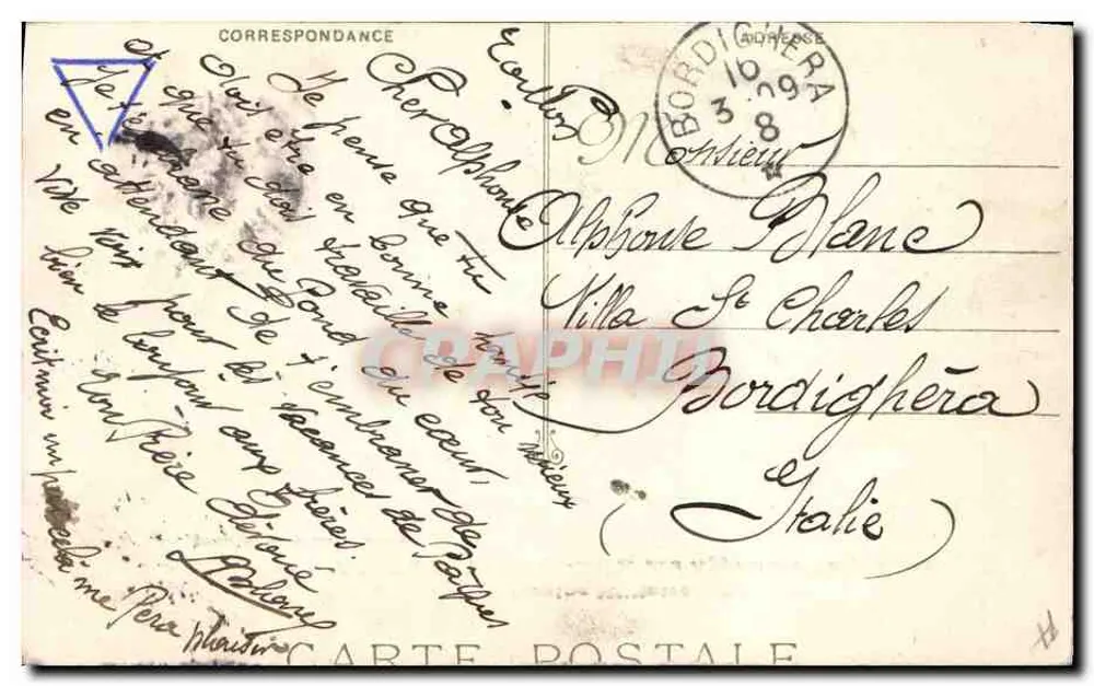 19 MARCEAU — Ausbildungsschiff der Torpedomen — Phototypie Marius Bar — Toulon - Rückseite