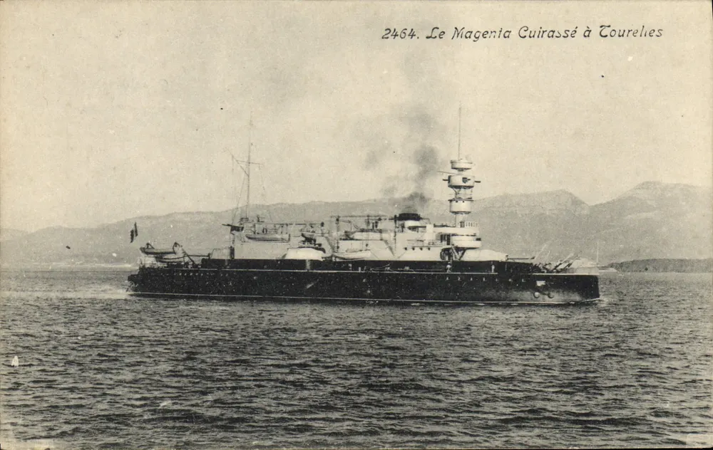 O Magenica Cuirassé em Toulon — n° 2464 — Ateliers de Phototypie Guimard, Marselha - Frente