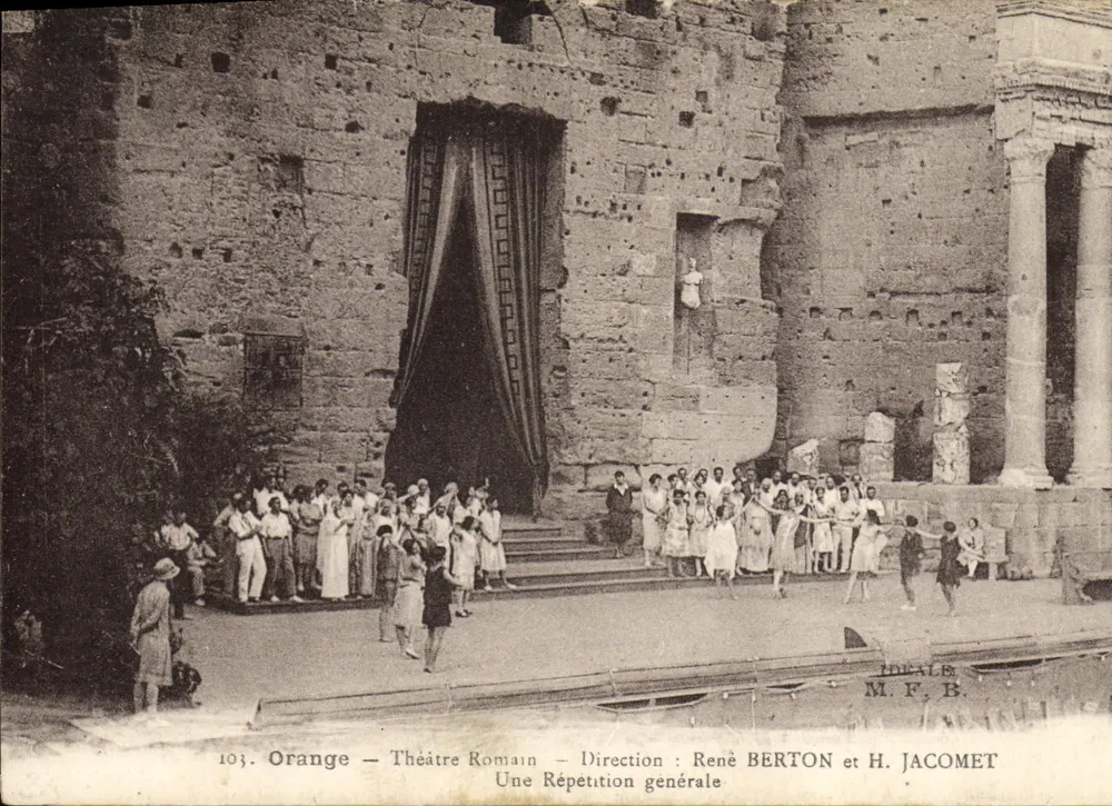 Orange — Römisches Theater — Generalprobe — Regie: René BERTON und H. JACOMET - Vorderseite
