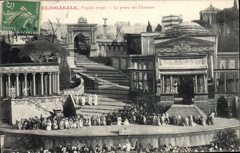 Éliogabale, Lyrische Tragödie — Das Gebet der Christen — Mazet Pons, Béziers - Vorderseite