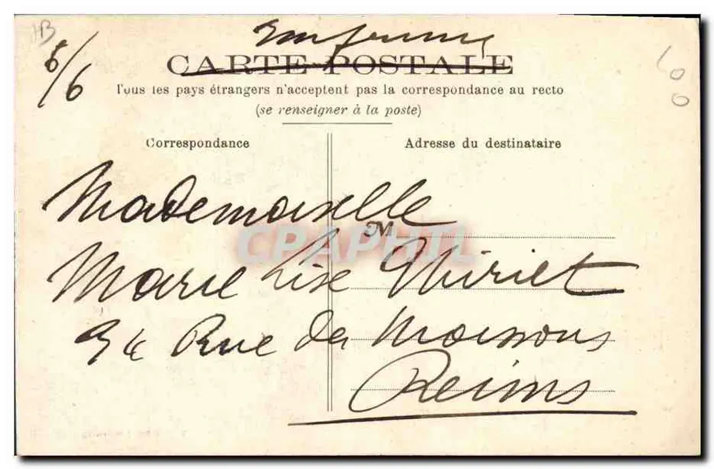 La Sarthoise — Fabricação de Manteiga — Duthoyeur J. Rouvencourt, Le Mans - Verso