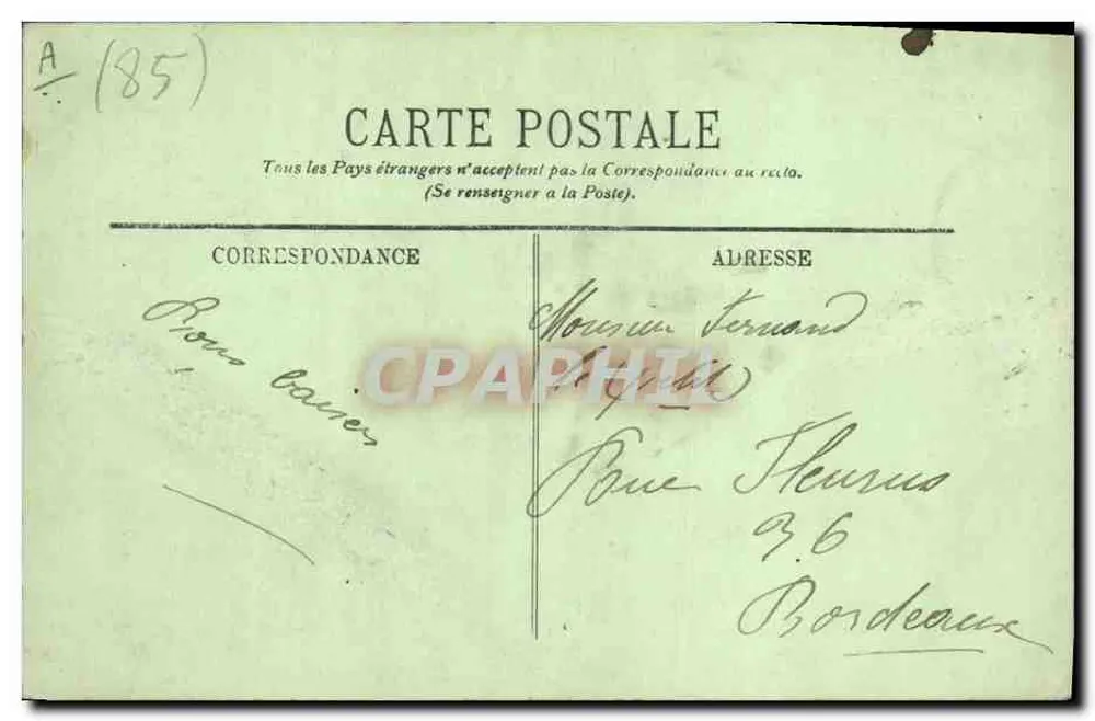Les Sables-d'Olonne — Typen junger Sablaisen — E.L. - Rückseite