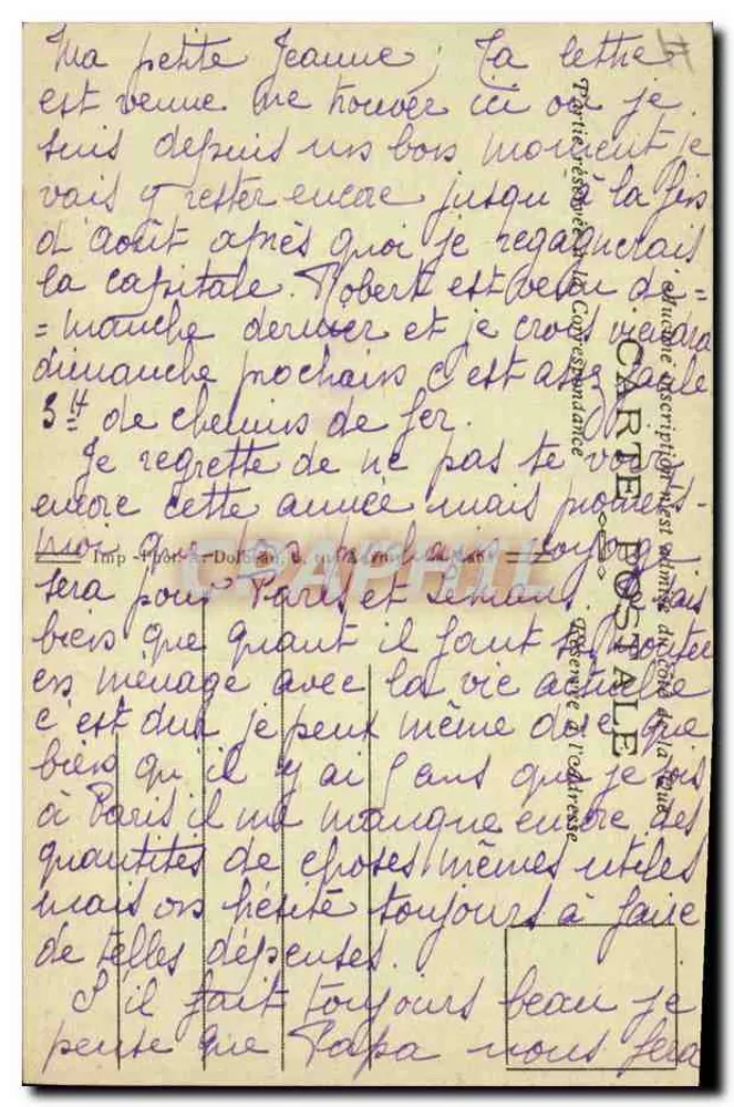 Sarthe-Kleidung — Herr Quérû und Frau Chantepie — Verlag: Le Bonhomme Sarthois - Rückseite