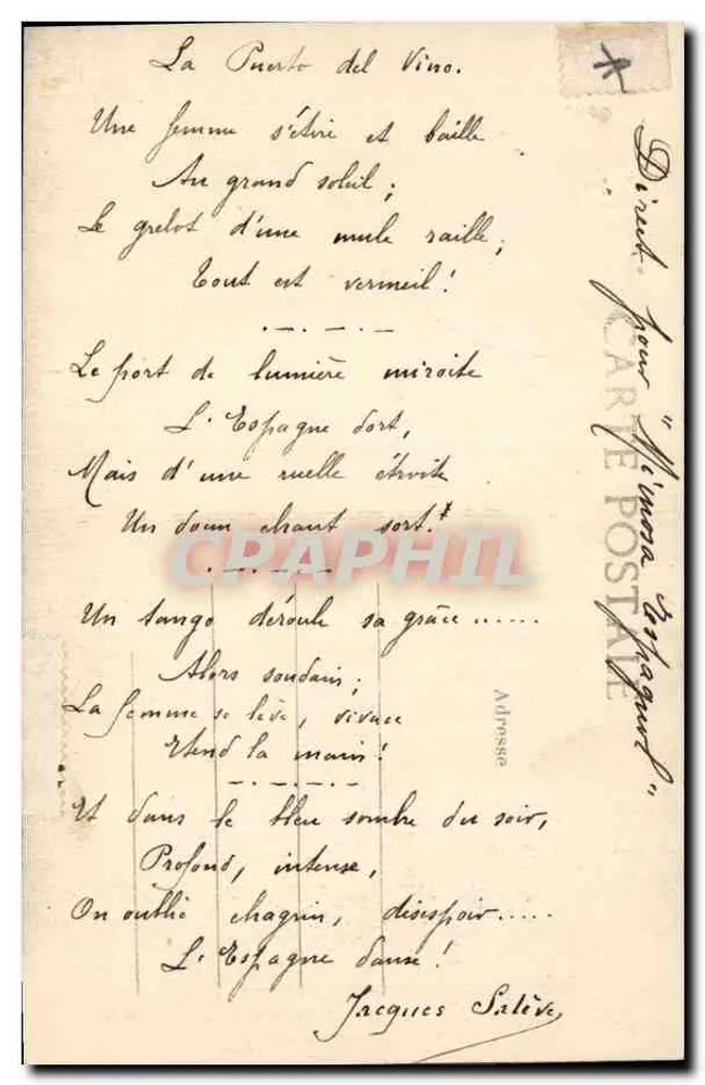 Vendean-Kleidung — Gemüseverkäuferin mit Mantel und Cape — Sammlung Boultais, Croix de Vie - Rückseite