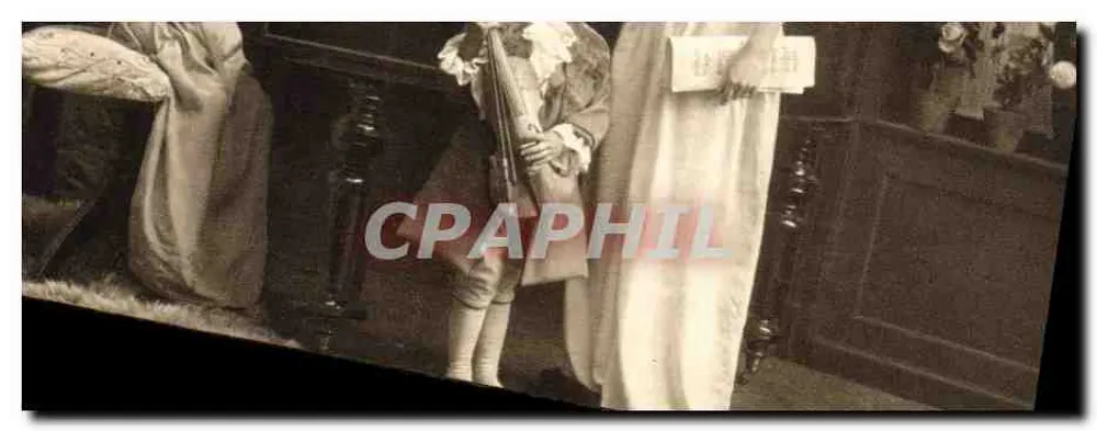 Junge Mann in historischem Kleid — Innenraum-Szene — Verlag Amag, Serie 0175/6 - Vorderseite