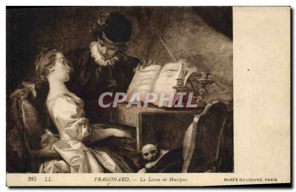 Fragonard — Musikunterricht — Musée du Louvre, Paris - Vorderseite