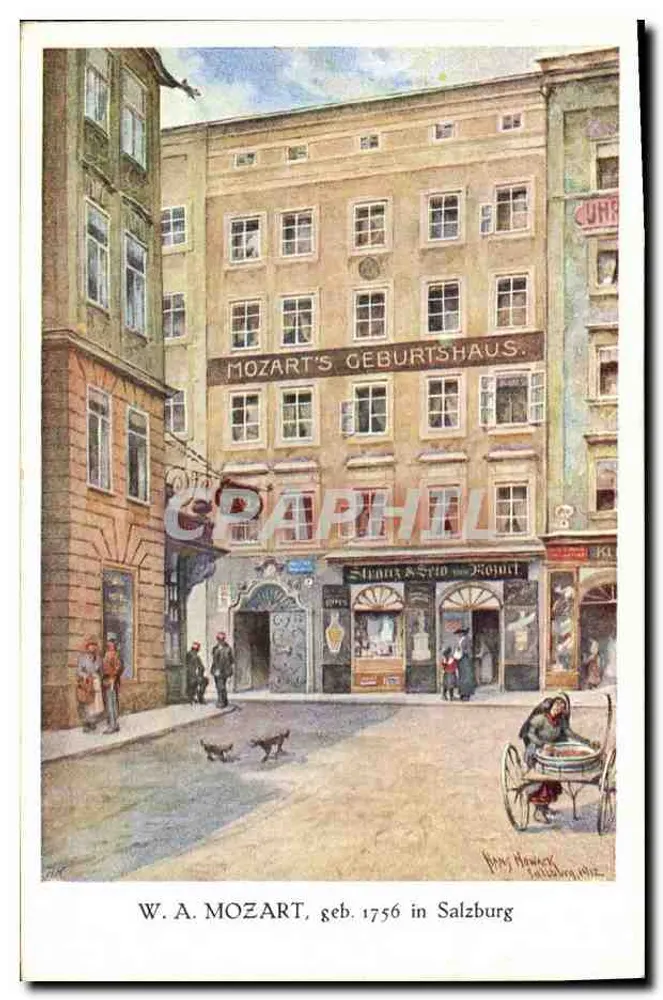 Casa natal de Mozart — Salzbourg — editor não visível - Frente