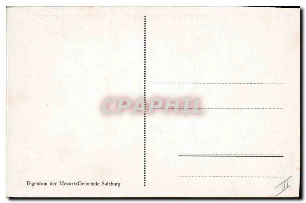 Casa natal de Mozart — Salzbourg — editor não visível - Verso
