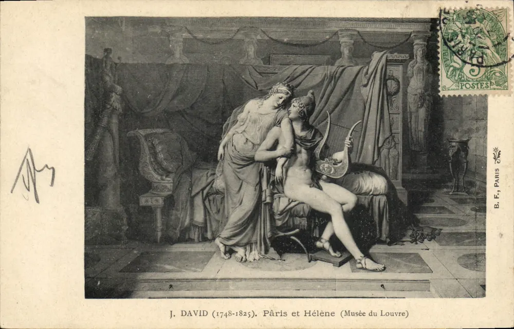 Parigi e Elena — Museo del Louvre — J. David (1748-1825) - Recto