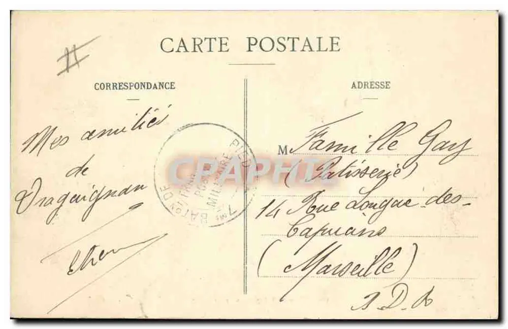 Alpine Jäger auf einem Gletscher — A. Sauvaigo, Nizza, Nr. 109 - Rückseite