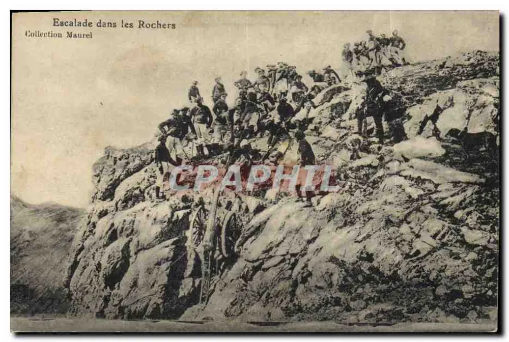 Klettern in den Felsen — Sammlung Maurel - Vorderseite