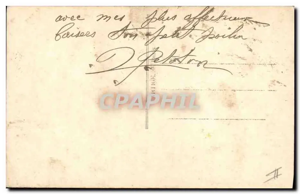 Caçador Alpino — Poema de Adeus — Editor Alisé Perif, n°2359/3 - Verso
