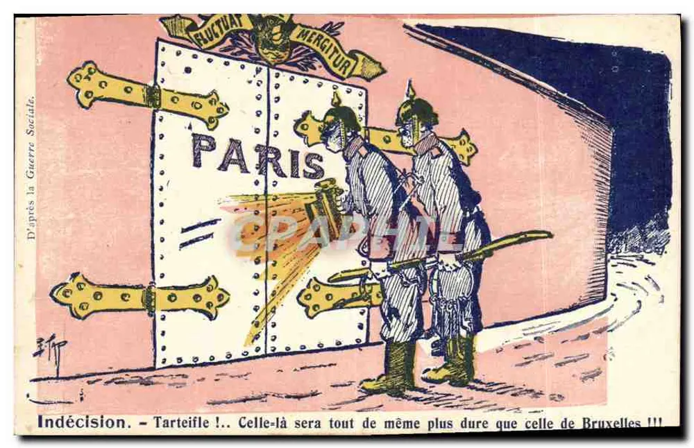 Unentschlossenheit — Tartiflette! ... Diese wird jedenfalls schwerer als die aus Brüssel!!! — Nach dem Sozialen Krieg, Verleger nicht sichtbar - Vorderseite