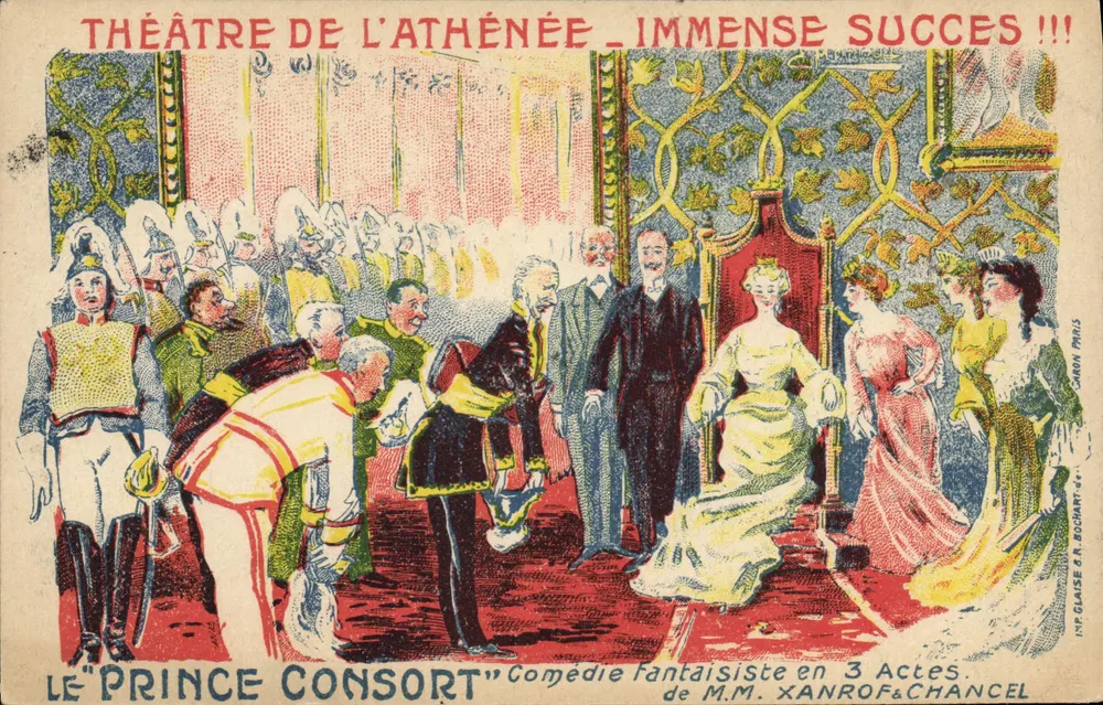 Theater de l'Athénée — Der Prinz Consort — M.M. Xanrof & Chancel - Vorderseite