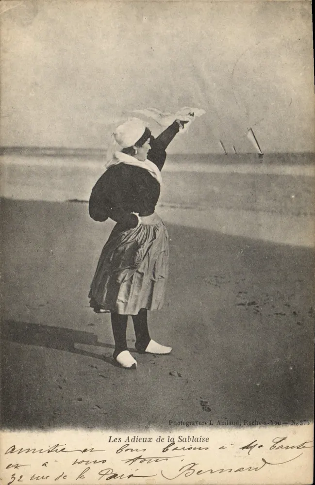Os Adeus da Sablaise — Fotógrafo L. Amlaud, Roches-100 — N° 373 - Frente