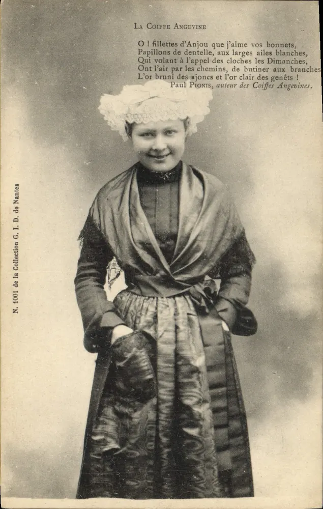 Kaptur Angevin — Paul Pionnis, autor Kapturów Angevin — Kolekcja G. I. D. z Nantes, N. 4001 - Awers