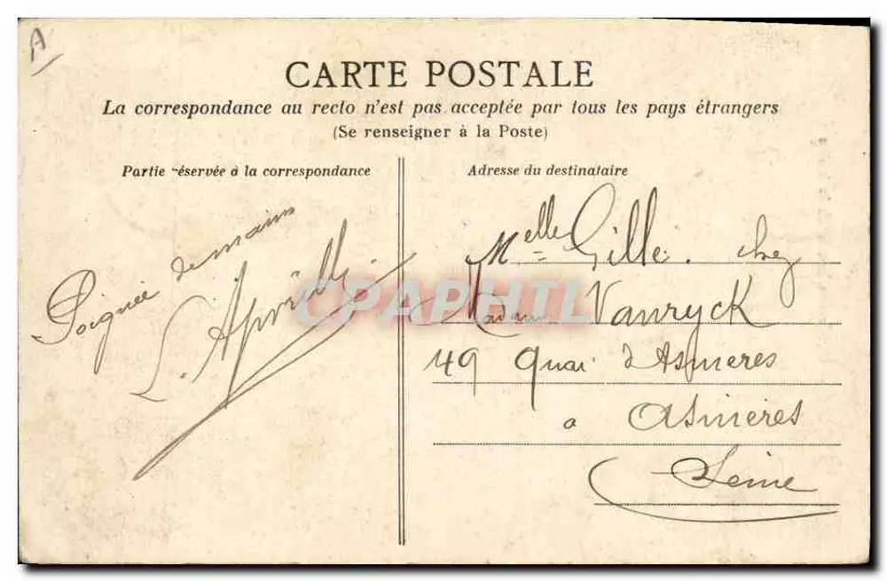 Anjou — Coiffe das margens do rio Loire — Lugas et Cie, Nantes - Verso