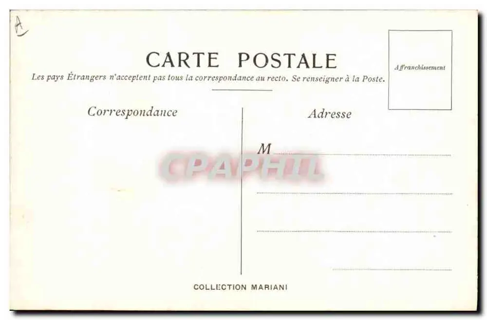 Frau, die Wein trinkt — Zeichnung von Eugène Carrière für das Album Mariani — Verlag Mariani, Seriennummer A - Rückseite