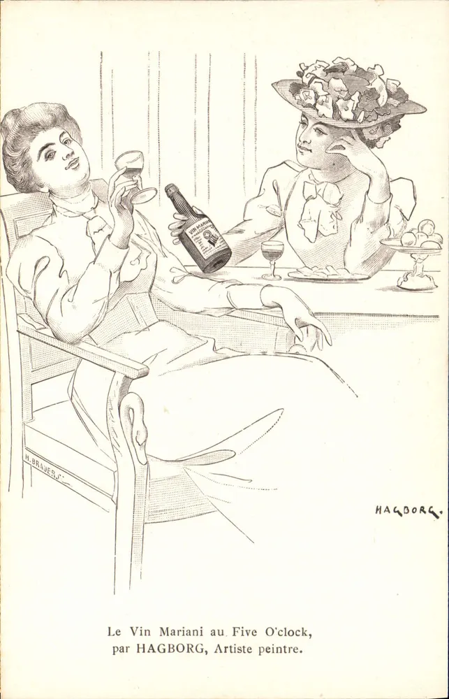 Der Vin Mariani um fünf Uhr — von HAGBORG, Künstler - Vorderseite