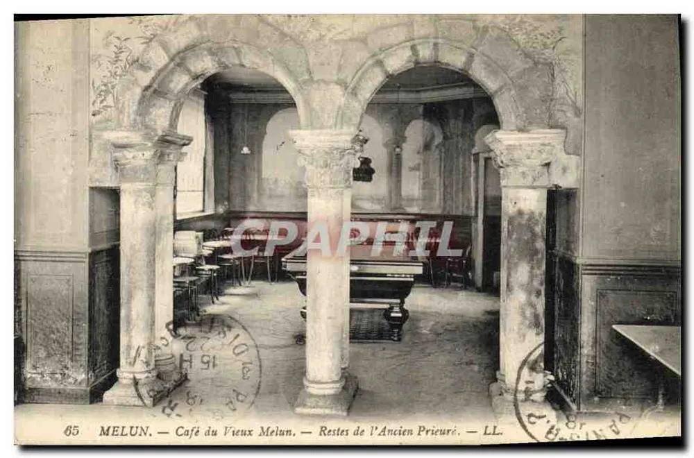 Melun — Café du Vieux Melun — Reste des Alten Prämonstratenserstifts — LL - Vorderseite