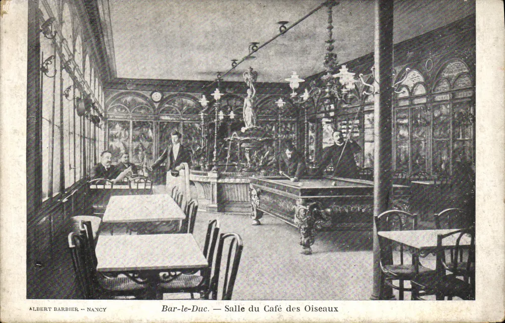 Bar-le-Duc — Sala do Café dos Pássaros — Albert Barbier, Nancy - Frente